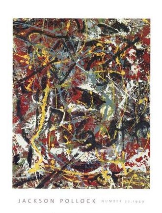 Framed Number 22, 1949 Print