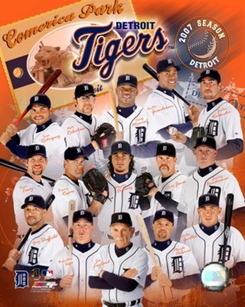 Framed 2007 - Tigers Team Composite Print