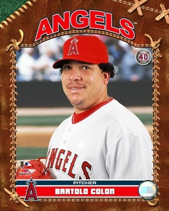 Framed Bartolo Colon - 2007 Studio Plus Print