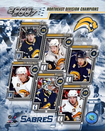 Framed '06 / '07 Sabres Eastern Division Champions Composite Print