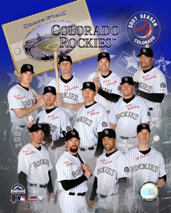 Framed 2007 - Rockies Team Composite Print