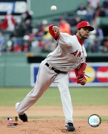 Framed Ervin Santana - 2007 Pitching Action Print