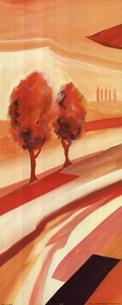 Framed Sunset Landscape I (Ew012 Lc061) Print