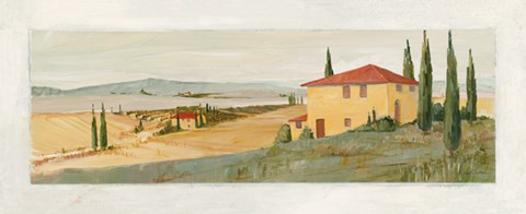 Framed Villa di Volterra Print