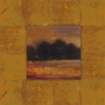 Framed Amber Lake I Print