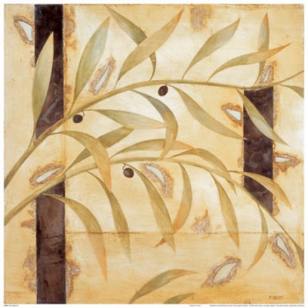 Framed Olive Branch II Print