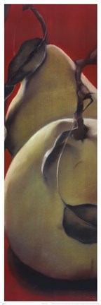 Framed Pears II Print
