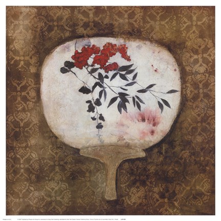 Framed Royal Fan I Print