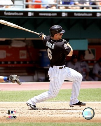 Framed Dan Uggla - 2007 Batting Action Print