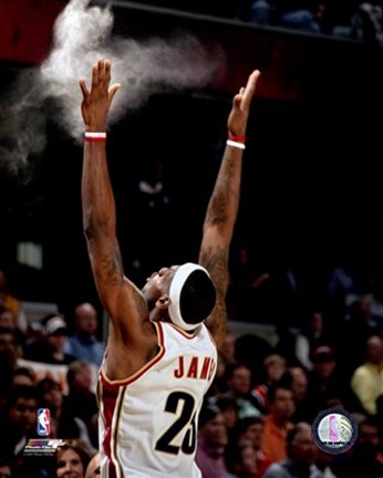 Framed LeBron James - 2007 Pre - Game Ritual Print