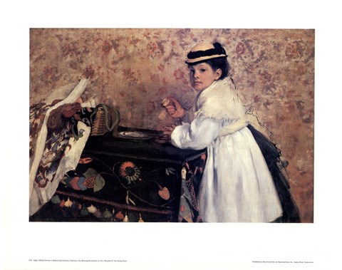 Framed Portrait of Mademoiselle Hortense Valpin Print