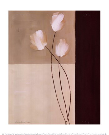 Framed Floral Whispers I Print