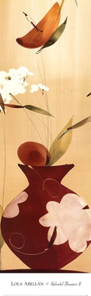 Framed Splendid Bouquet II Print