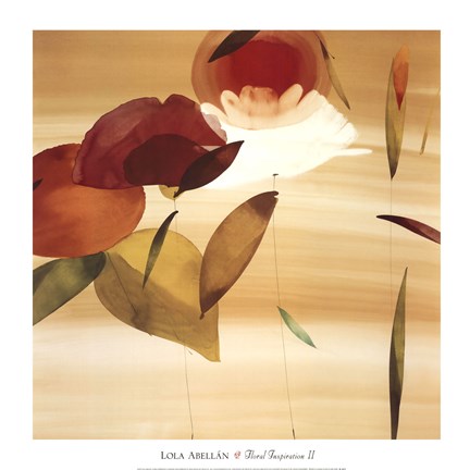 Framed Floral Inspiration II Print