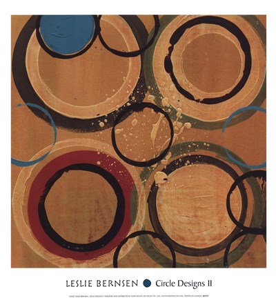 Framed Circle Designs II Print