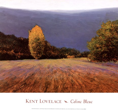 Framed Coline Bleue Print