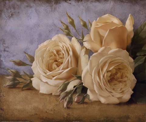Framed Roses From Ivan Print