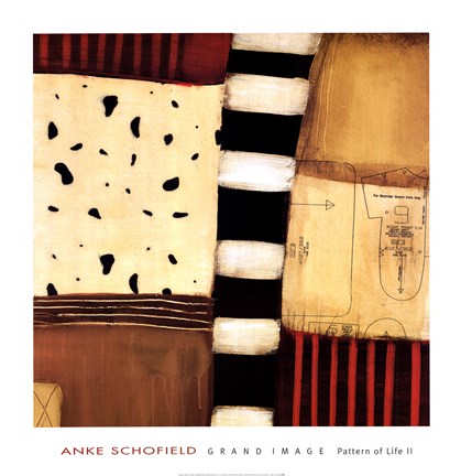 Framed Pattern of Life II Print