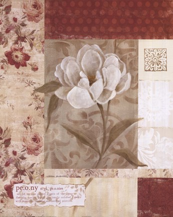 Framed Wallpaper Peony Print