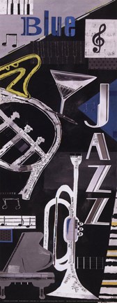 Framed Blues &amp; Jazz Print