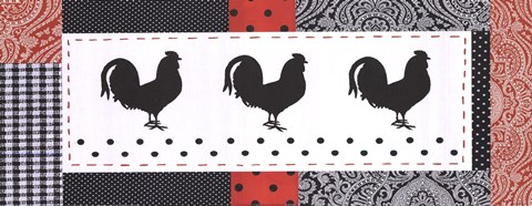 Framed Les Poulets I Print