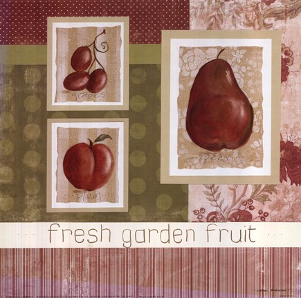 Framed Fresh Garden Fruit Print