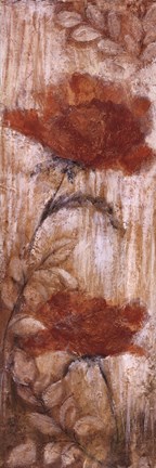 Framed Long Tall Poppies I Print