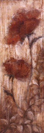 Framed Long Tall Poppies II Print