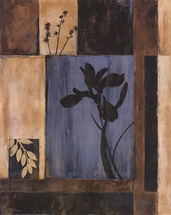 Framed Iris Silhouette Print