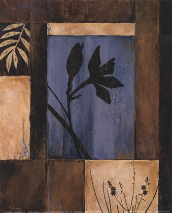 Framed Orchid Silhouette Print