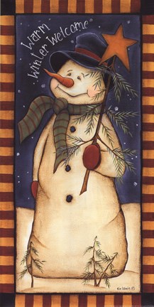 Framed Warm Winter Welcome Print