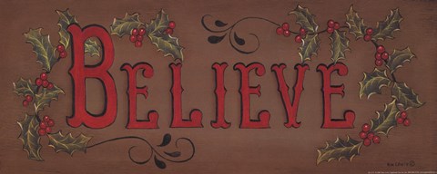 Framed Believe Print