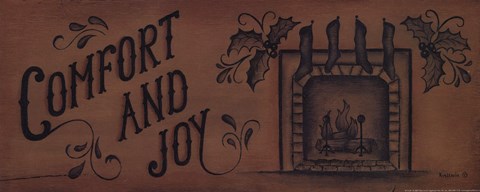 Framed Comfort And Joy Print