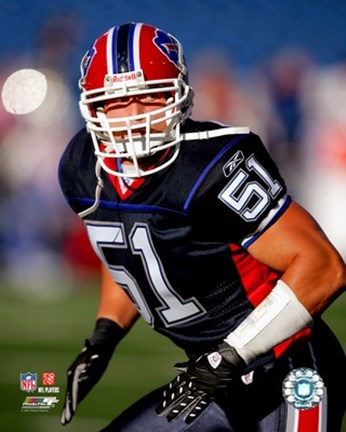 Framed Paul Posluszny - 2007 Action Print