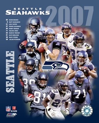 Framed 2007 - Seahwks Team Composite Print
