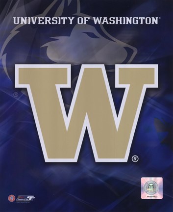 Framed University of Washington Logo Print