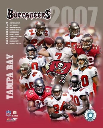 Framed 2007 - Buccaneers Team Composite Print