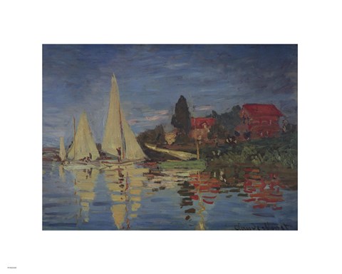 Framed Regatta at Argenteuil Print