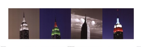 Framed Empire State Building NYC Print