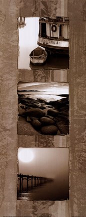 Framed Coastal Panel IV Print