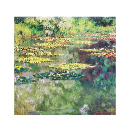 Framed Water Lily Pond, 1904 Print