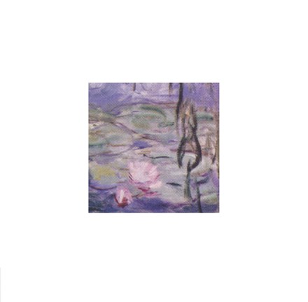 Framed Water Lilies and Willow Branches (detail I) Print
