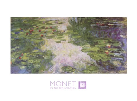 Framed Water Lily Pond, 1918 Print