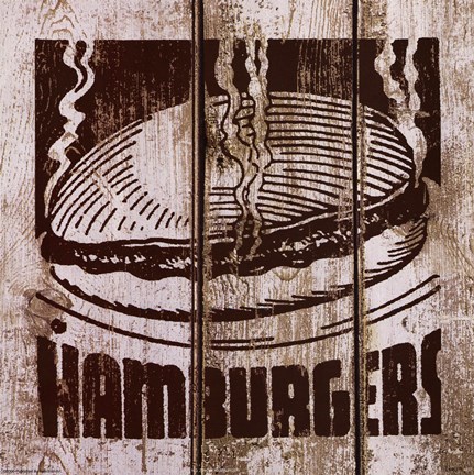 Framed Hamburger Print