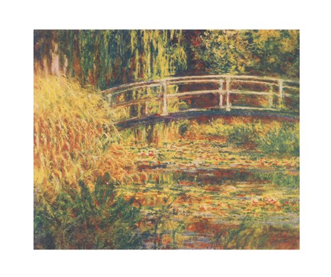 Framed Water Lily Pond - Pink Harmony Print