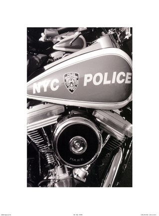 Framed NYPD Print