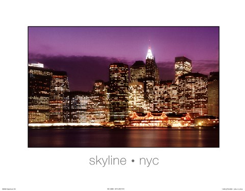 Framed Skyline NYC Print