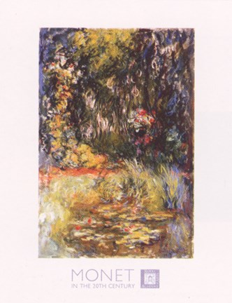 Framed Water Lily Pond, 1918 Print