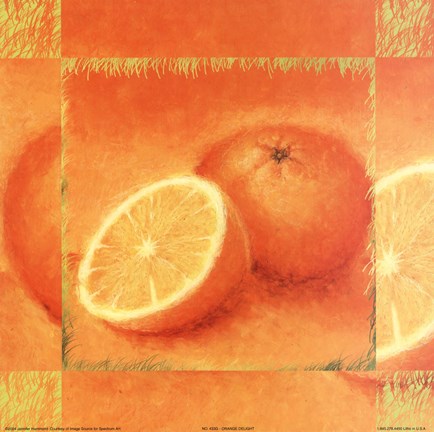 Framed Orange Delight Print