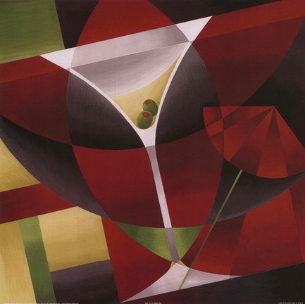 Framed Martini Print